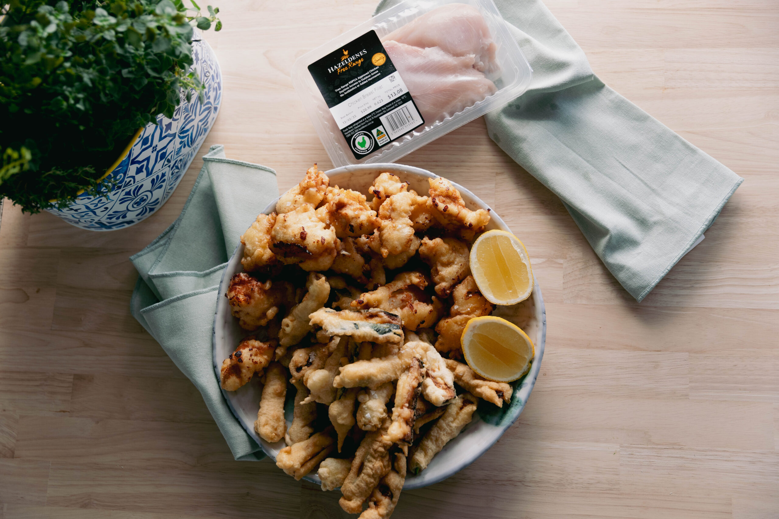 Fritto di pollo e zucchini chicken recipe